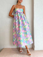 Swing Strapless Open-Back Dress