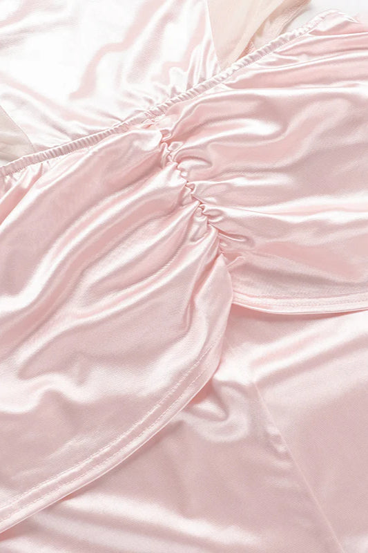 Satin Bodycon Cutout Dress