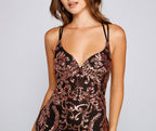 Sequined Mini Dress with Bodycon Fit
