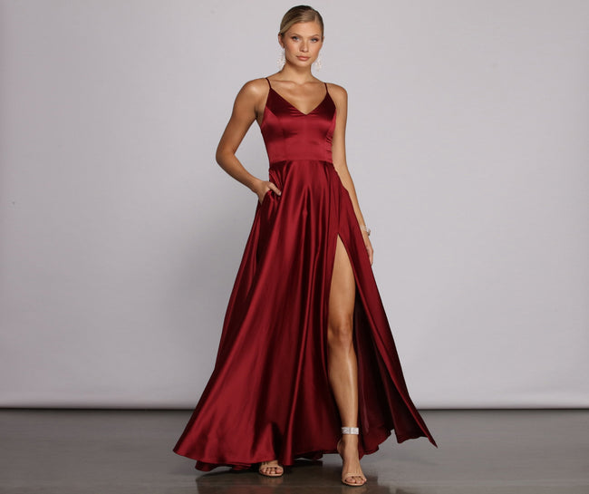 Juliet Formal High Slit Dress - Lady Occasions Main image
