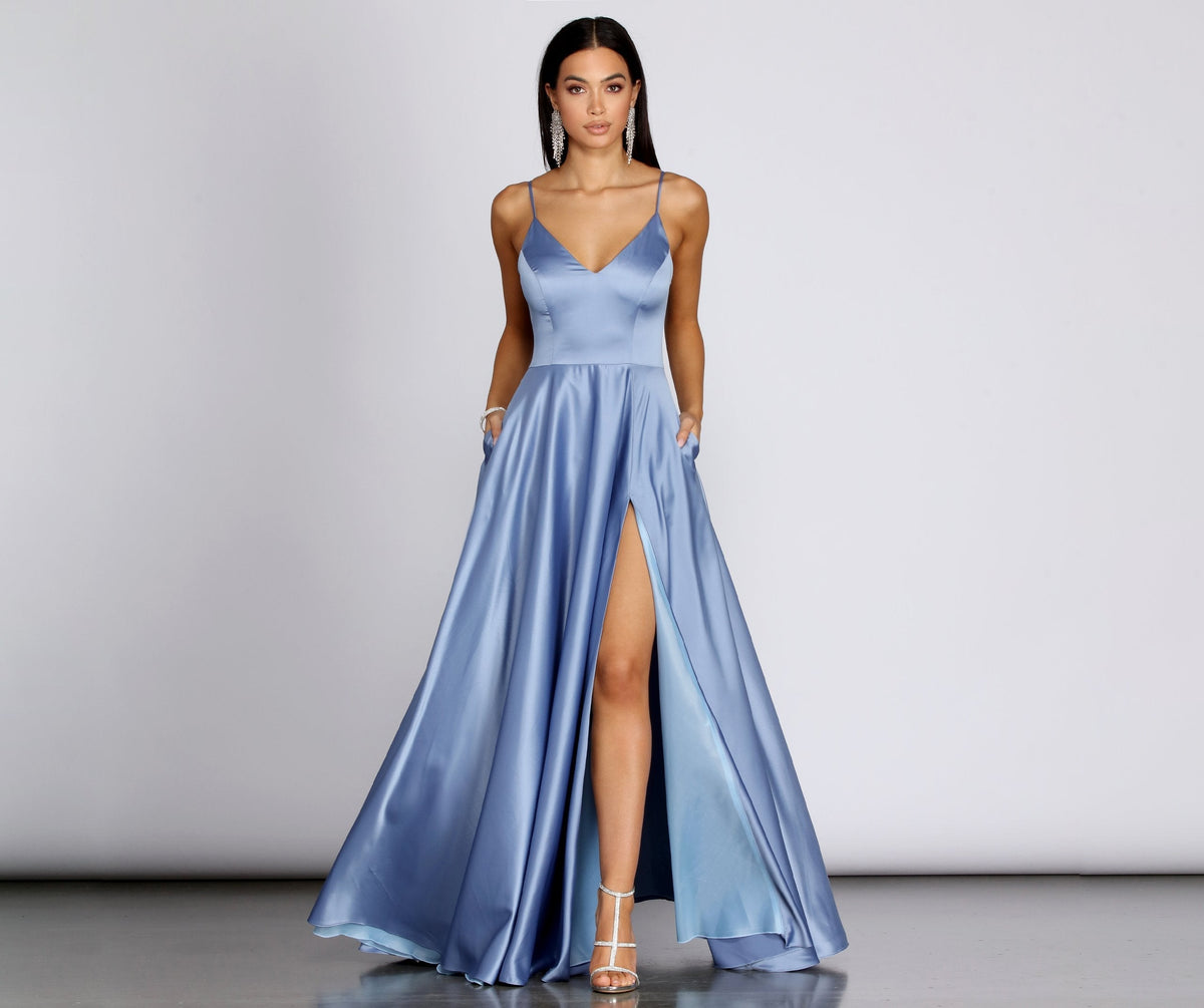 Juliet Formal High Slit Dress - Lady Occasions