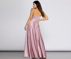 Satin High-Slit Maxi Dress