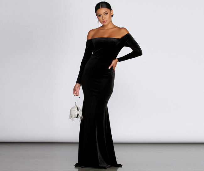 Ida Velvet Formal Gown - Lady Occasions Main image