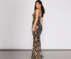 Mesh Mermaid Sequined Dress