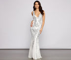Mesh Mermaid Dress with Sequins