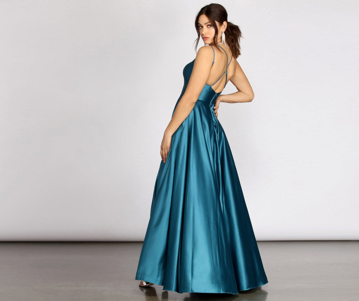 Satin Sleeveless Dress