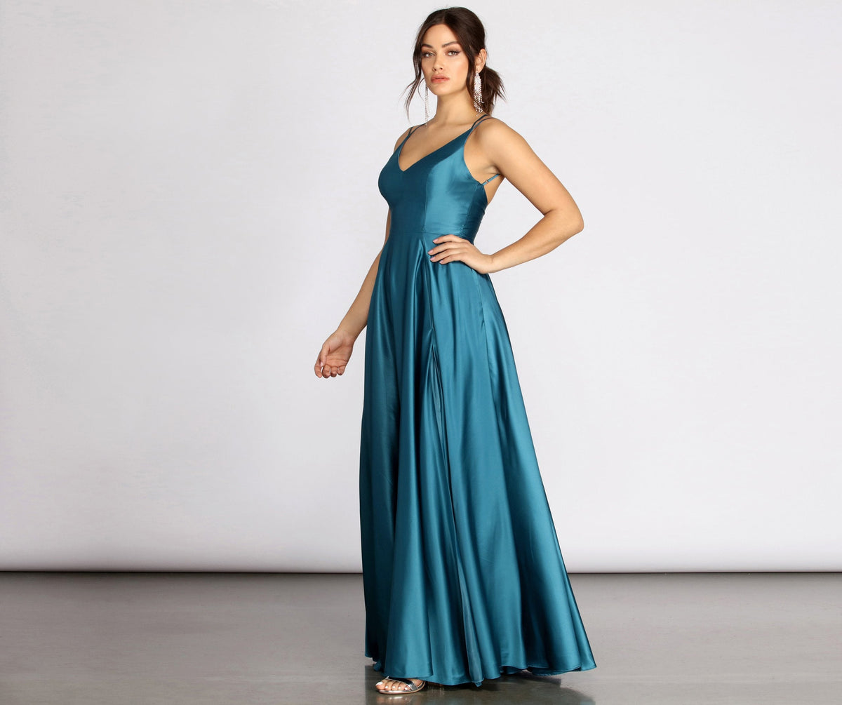 Satin Sleeveless Dress