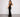 Crepe High-Slit Dress with Ruching Secondary image