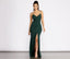 Nadia Formal Crepe Wrap Dress - Lady Occasions