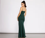 Crepe Wrap-Style Dress