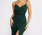 Crepe Wrap-Style Dress