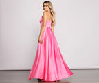 Satin High-Slit Maxi Dress