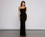 One-Shoulder Open-Back Dress