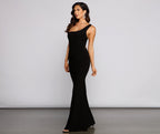 One-Shoulder Open-Back Dress