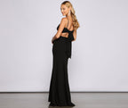 Crepe Dress with Open Back