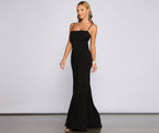 Crepe Dress with Open Back