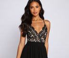 Lace Dress with Scalloped Edges