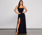 Crepe Dress with Ruching
