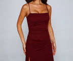 Crepe Dress with Ruching