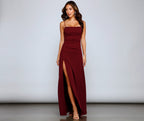 Crepe Dress with Ruching