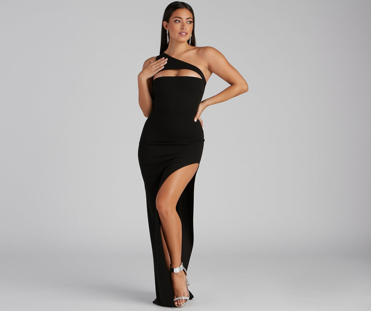 One-Shoulder Cutout Dress