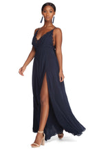 Lace High-Slit Dress