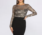 Bow-Detail Lace Dress with Crepe Texture