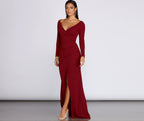 Mermaid Off-Shoulder Wrap-Style Dress