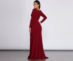 Mermaid Off-Shoulder Wrap-Style Dress