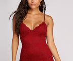 Lace Knit Mini Dress with Bodycon Fit