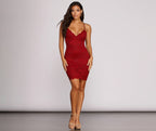 Lace Knit Mini Dress with Bodycon Fit