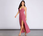 Knit Maxi Dress with Wrap Detail