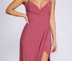 Knit Maxi Dress with Wrap Detail
