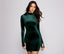 Luxe Stunner Velvet Mini Dress - Lady Occasions