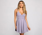 Flared and Flirty Ponte Skater Dress - Lady Occasions