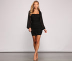 Mesh Mini Dress with Bodycon Fit