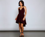 Floral Crepe Cutout Dress