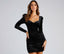 Dramatic Effect Velvet Puff Sleeve Mini Dress - Lady Occasions