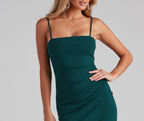 Crepe Mini Dress with Wrap Detail