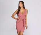 Wrapped In Beauty Mini Dress - Lady Occasions