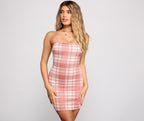 Pep It Up Plaid Mini Dress - Lady Occasions
