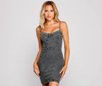 Style Icon Denim Mini Dress - Lady Occasions