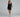 Ruched Ribbed Mini Dress with Cotton Fabric Secondary image