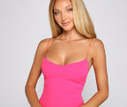 Crepe Fitted Strap-Detail Mini Dress