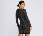 Knit Fitted Dress with Zip Detail