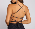 Knit Glitter Mini Dress