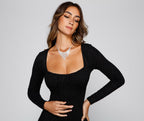 Glitter Fitted Mini Dress with Knit Texture
