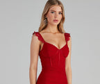 Lace Mesh Mini Dress with Ruching