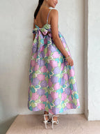 Swing Strapless Open-Back Dress