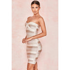 Shoulder-Detail Bodycon Dress with Hip Pockets